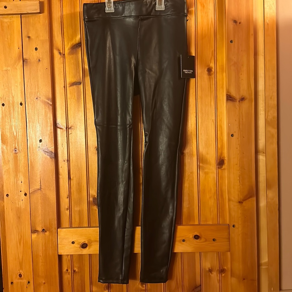 Leather like pants